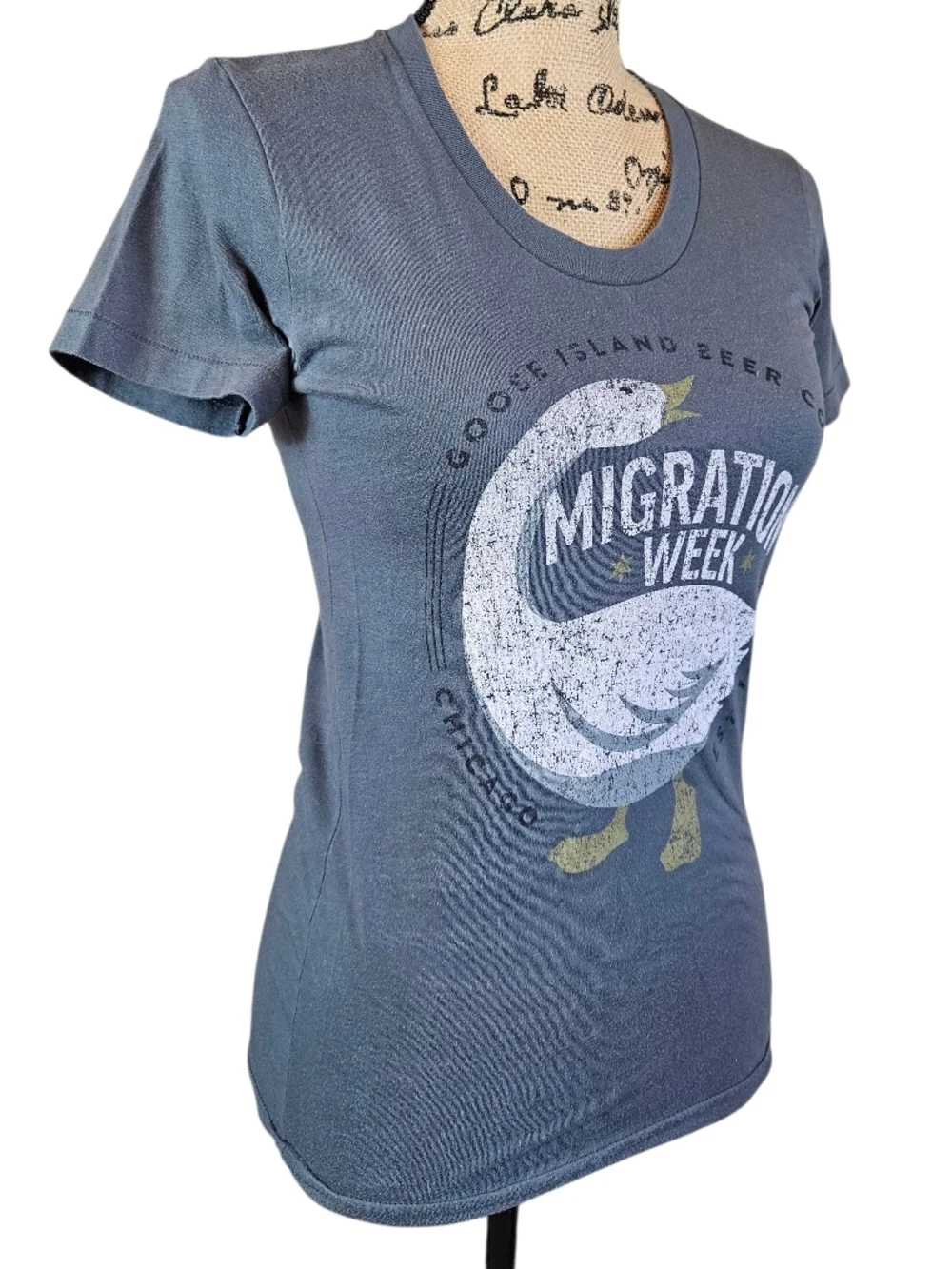 Goose Island "Join The Flock" Graphic Tee - Slate Grey - Picture 2 of 6